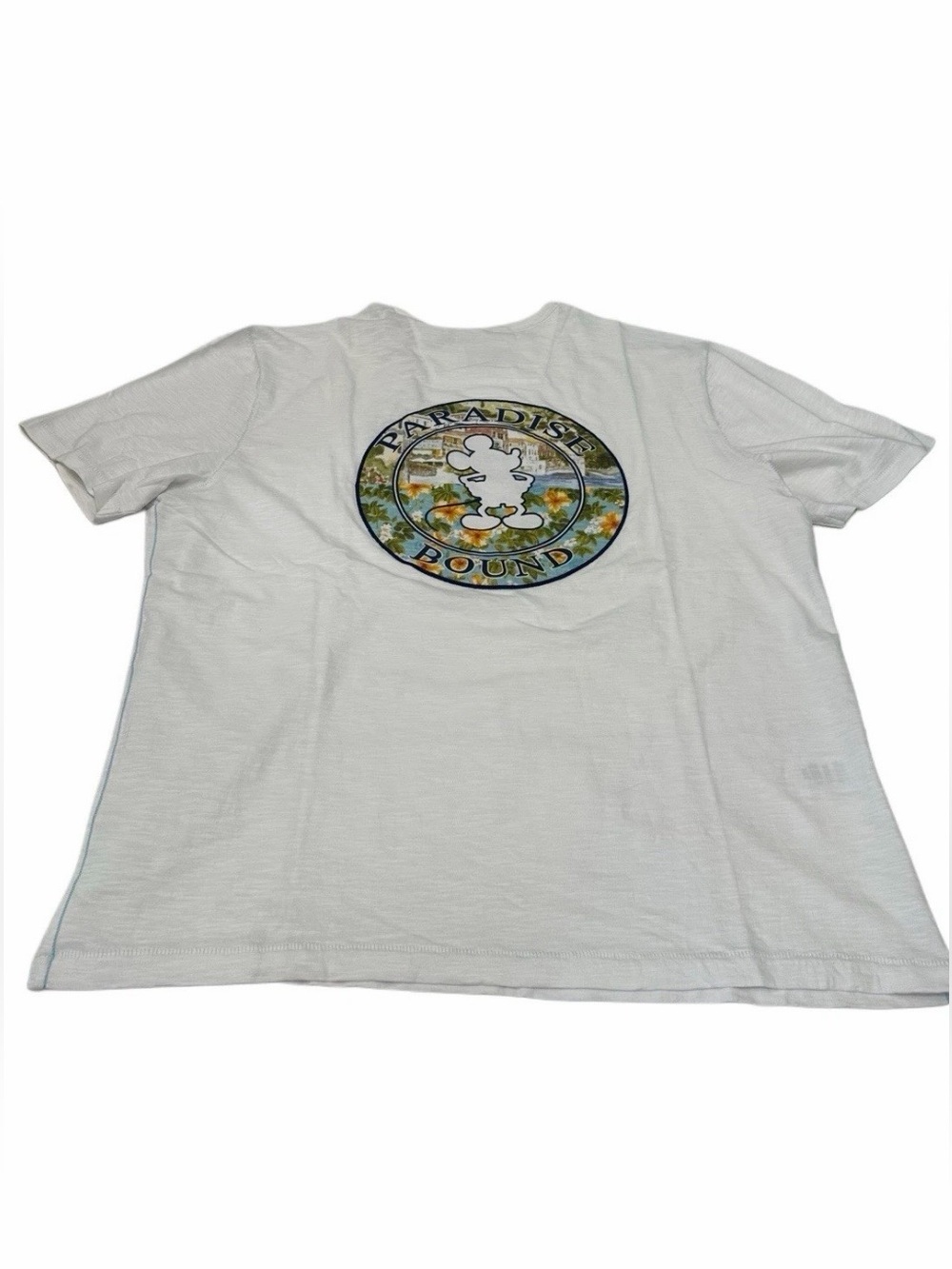 Tommy Bahama Men’s Paradise Bound Disney Lux Tee White XL TG NWT